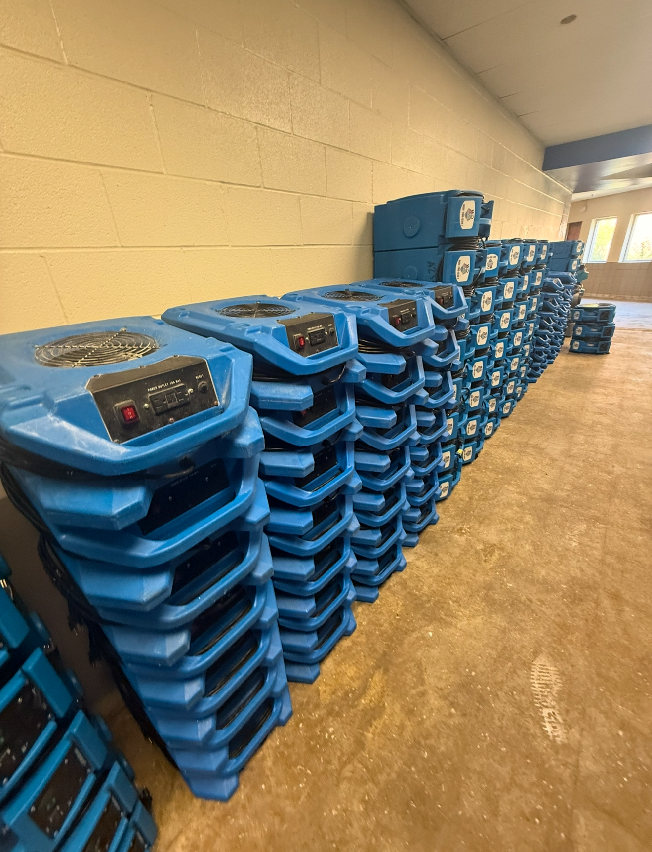 Final disinfection and odor neutralization phase of a biohazard cleanup job — First Response Restoration Houston